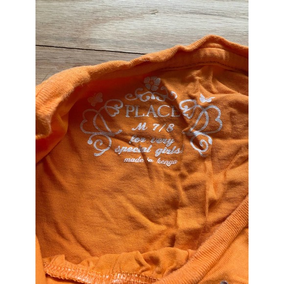 The Childrens Place Orange Blouse with Rhinestones - Picture 5 of 7
